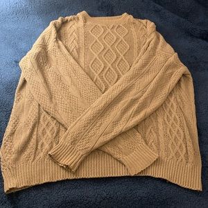 Vintage Cambridge classics oversized tan sweater